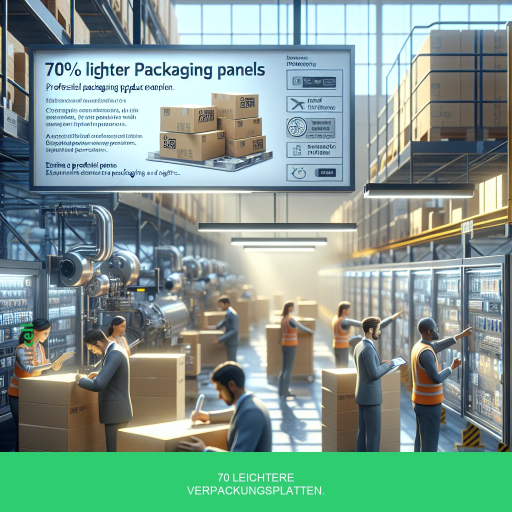 70 Lighter packaging boards.