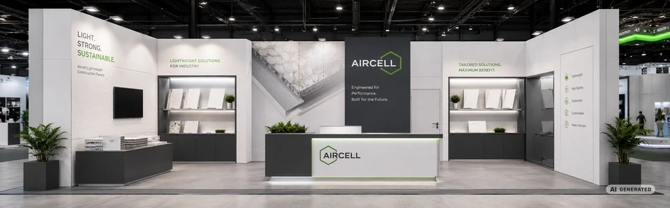 Aircell-Fertig_aufgebauter_B2B-Messestand_auf_einer_Industriemesse_mit_Aircell_Wandpaneelen