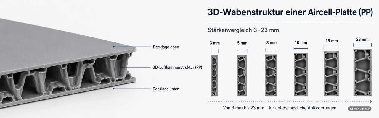 Aircell_Wabenkernplatte_Querschnitt_3D-Luftkammerstruktur_Polypropylen_-_Staerken_3