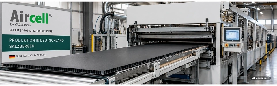 Aircell_Wabenkernplatten_Produktion_Deutschland_-_Inline-Tiefziehverfahren