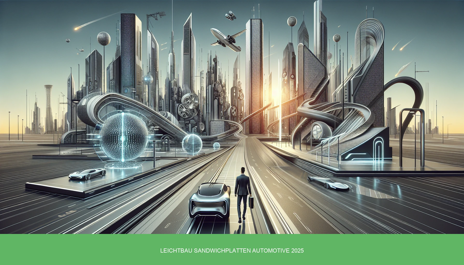 Illustration zu Leichtbau Sandwichplatten Automotive 2025