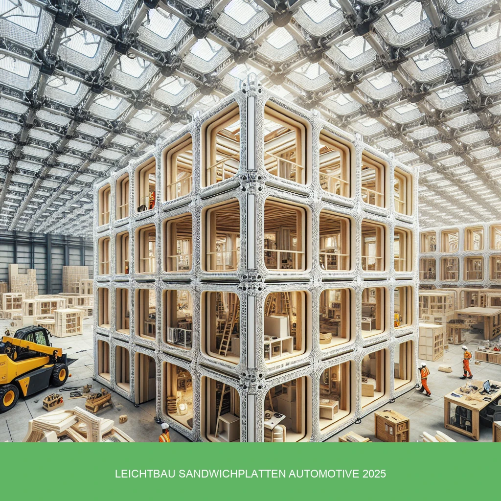 Illustration zu Leichtbau Sandwichplatten Automotive 2025