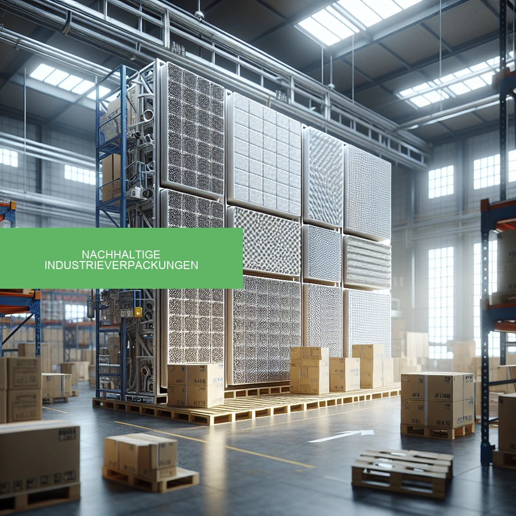 Illustration of sustainable industrial packaging