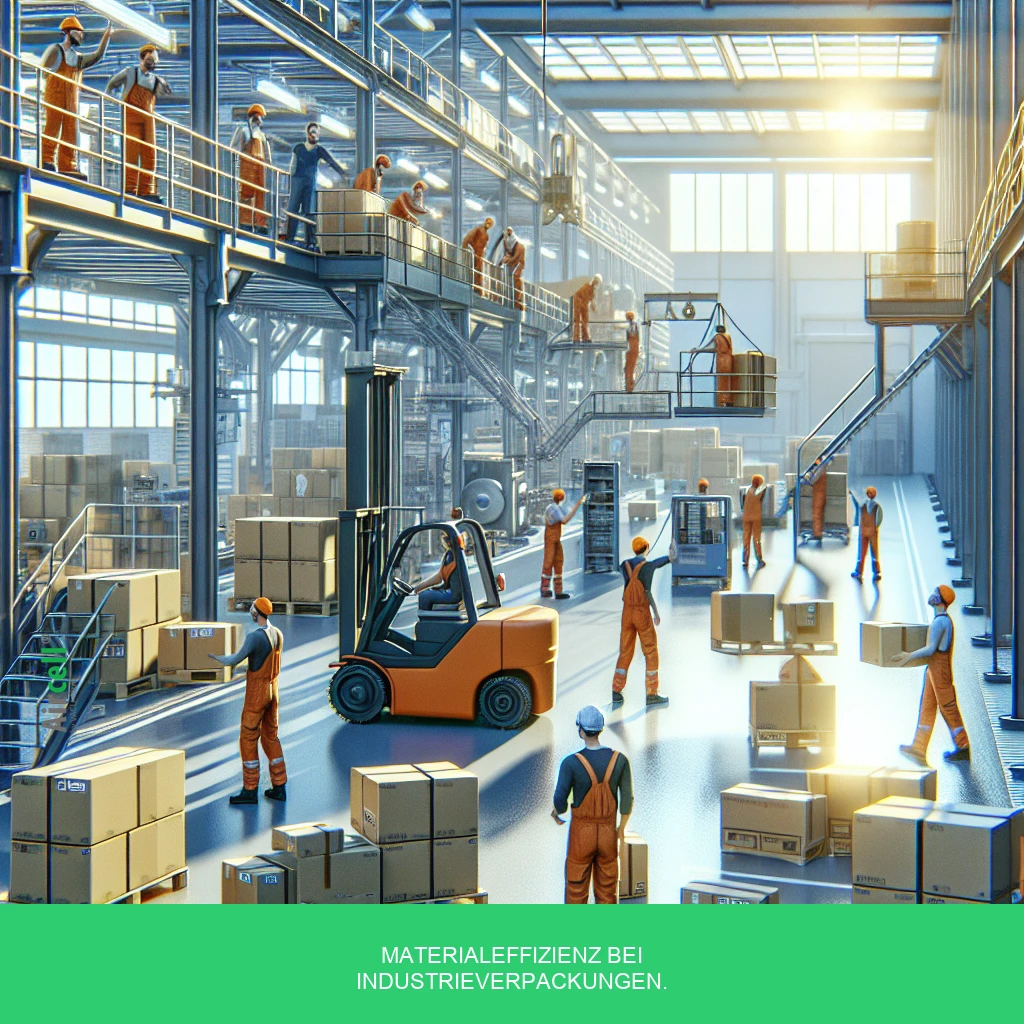 Materialeffizienz Bei Industrieverpackungen.